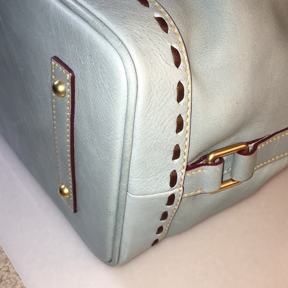 Dooney & Bourke Florentine Drawstring Bag in Pale Blue - Picture 8 of 14